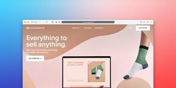The ultimate website with an image of a woman wearing socks.